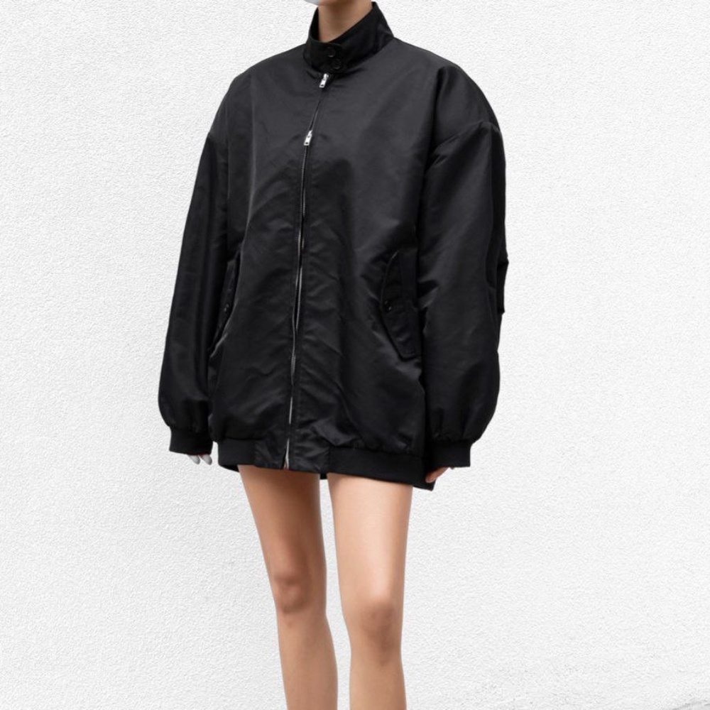 Bomber black jacket